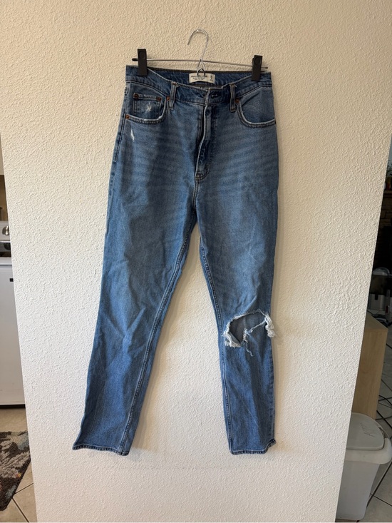 Abercrombie & Fitch Denim - Abercrombie & Fitch Light Blue Straight-Leg Denim Jeans